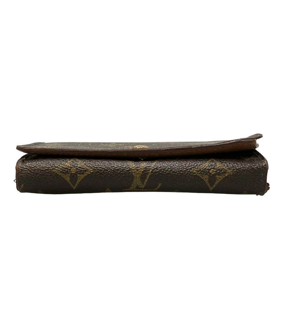 Louis Vuitton Monogram fold Wallet Bi Billet Tresor Portemonnaie Brown